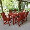 Highwood Usa Weatherly 7pc Rectangular Counter Height Outdoor Patio Furniture Dining Set 72 x 42 AD-ST7WL2CO4BA-RED - alternate 2